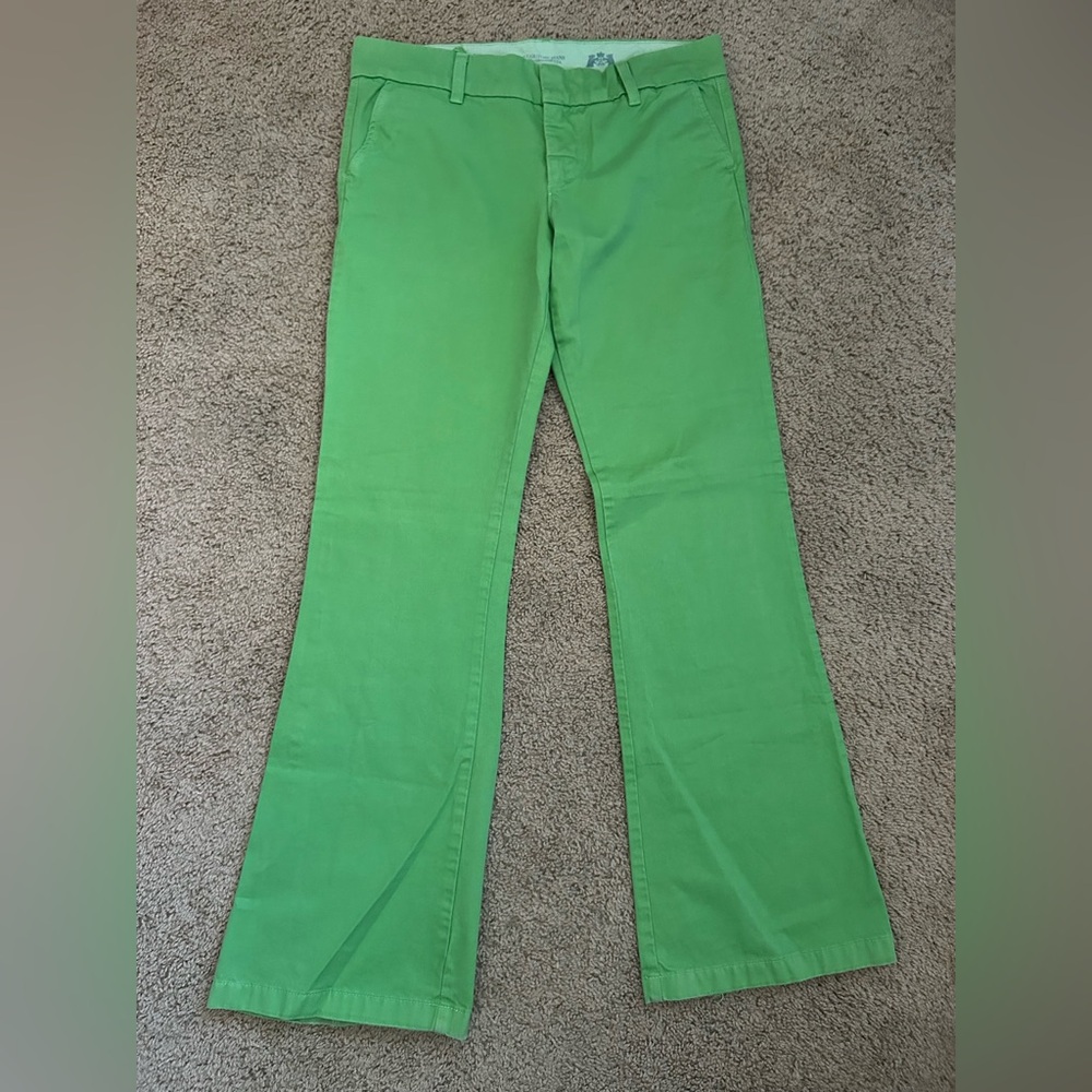 Vintage Juicy Couture Bright Green Flare Jeans